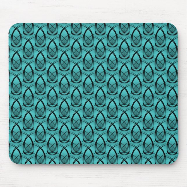 Teal Fashion Forward Mousepad (Front)