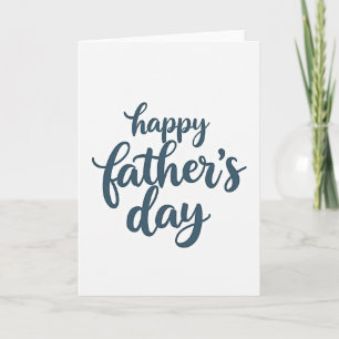 Teal Fathers Day Shadow Card