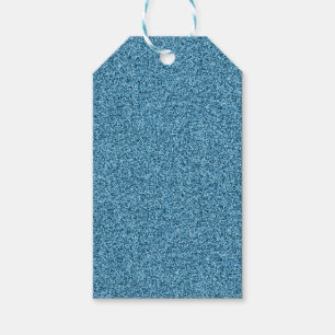 Teal faux glitter gift tags