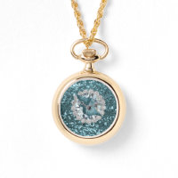 Teal Faux Glitter & Seashell