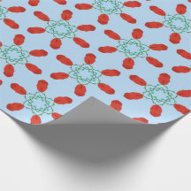teal floral motifs geometrical pattern design