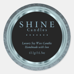 Teal Foil and Black Labels