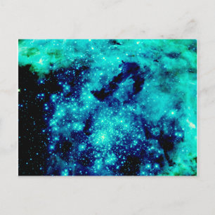 Teal Galaxy Postcard