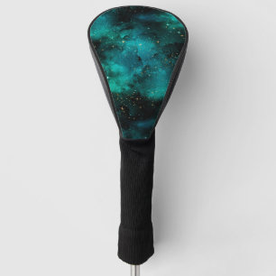 Teal Galaxy Series Design 1  Golf Head Cover