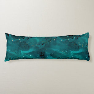 Teal Galaxy Series Design 2 Body Pillow