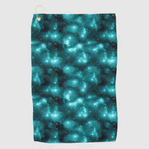 Teal Galaxy Series Design 3  Golf Towel