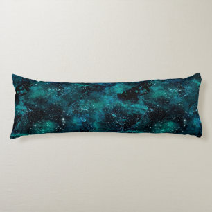 Teal Galaxy Series Design 4 Body Pillow