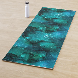 Teal Galaxy Series Design 6 Yoga Mat