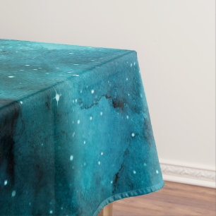 Teal Galaxy Series Design 7 Tablecloth