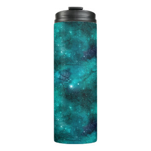 Teal Galaxy Series Design 8 Thermal Tumbler