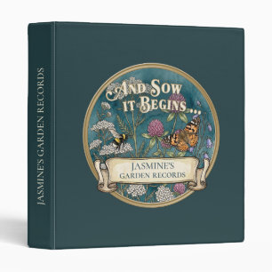 Teal Garden Records Custom Binder