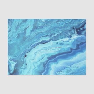 Teal Geode Tissue Paper