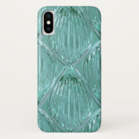 Teal glass look abstract art pattern