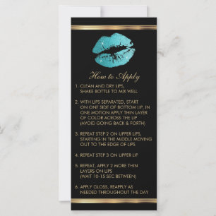 Teal Glitter Lipsense Senegence  Instructions