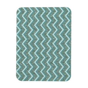 Teal Glitter Magnet