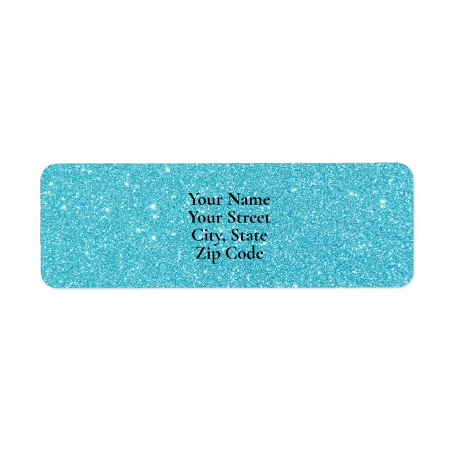 Teal Glitter Name  (Front)