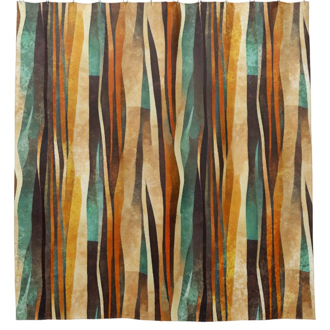Teal Gold Art Deco Geometric Pattern (Front)
