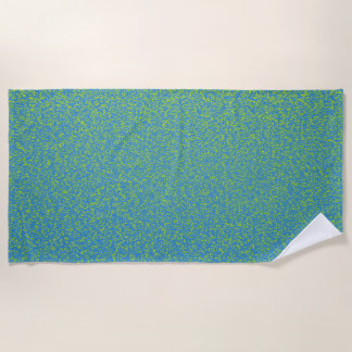 Teal & Gold Speckled Design Beach Towel