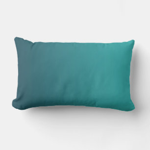 Teal Gradient Lumbar Pillow