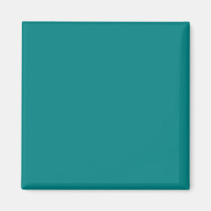 Teal Green 008080 Colour - Option to Add a Name Magnet
