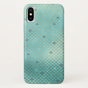 Teal Green Aqua Mermaid Scales Pattern Case-Mate iPhone Case