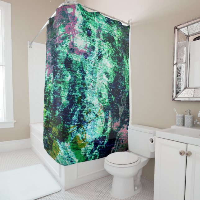 Teal Green Beauty Queen Abstract (In Situ)