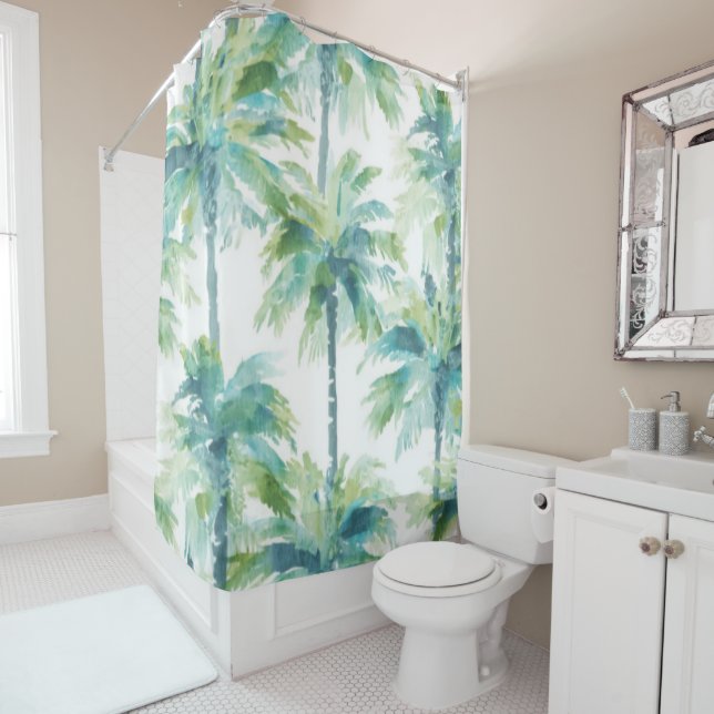 Teal Green Blue Palm Trees (In Situ)