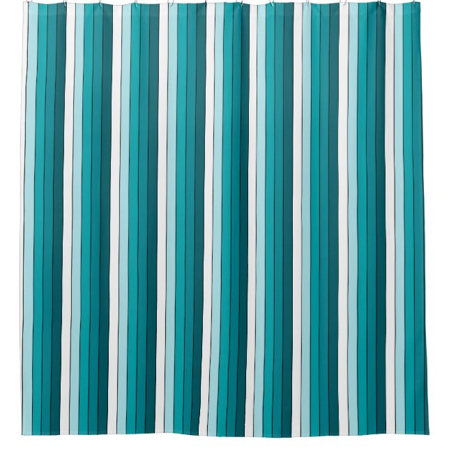Teal Green Blue White Stripes (Front)