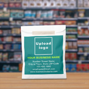 Teal Green Business Brand   Paper Bags