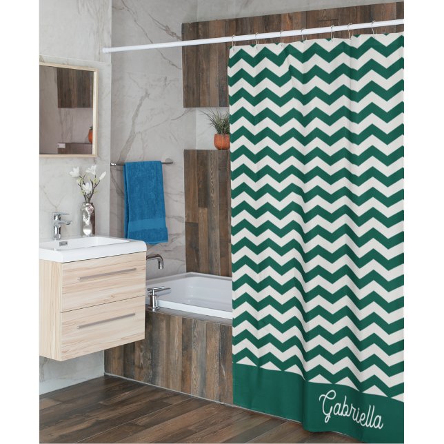 Teal Green Chevron zig zag stripe pattern (Creator Uploaded)