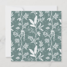 Teal Green Exotic Jungle Canopy Art Card