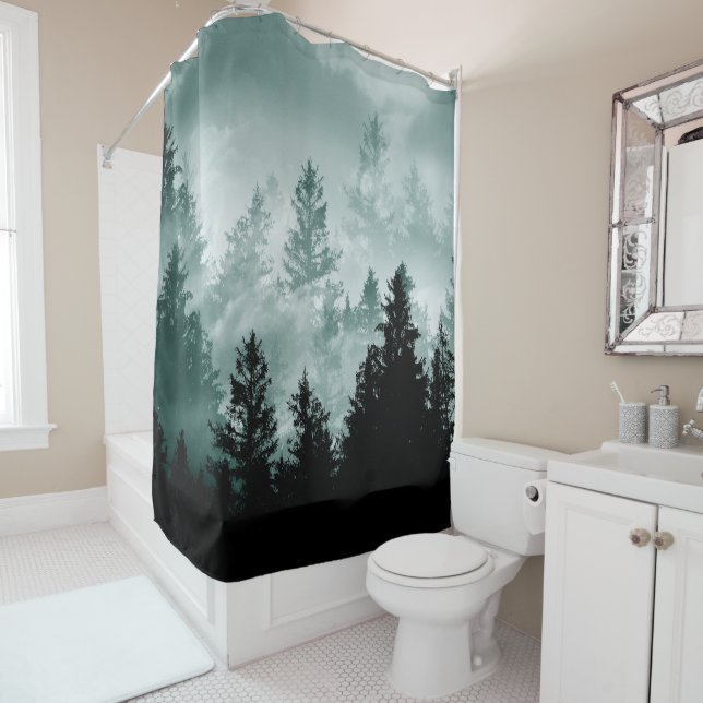Teal Green Forest Dream #1 #wall #art  (In Situ)