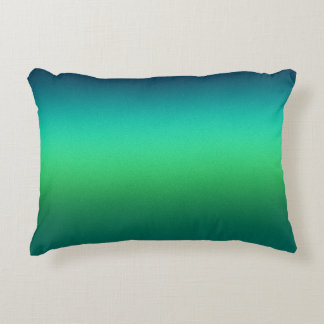 Teal Green Gradient Abstract Background Modern Accent Pillow