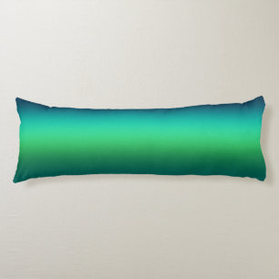 Teal Green Gradient Abstract Background Modern Body Pillow