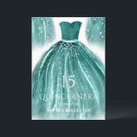 Teal Green Mermaid Dress Quinceanera Party Invitation<br><div class="desc">Teal Green Mermaid Dress Quinceanera Party 15th Birthday Invitation

See Various Colour variations in the collection below or in our store.

Thank you</div>