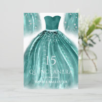 Teal Green Mermaid Dress Quinceanera Party