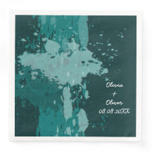Teal-Green Paint Splatter
