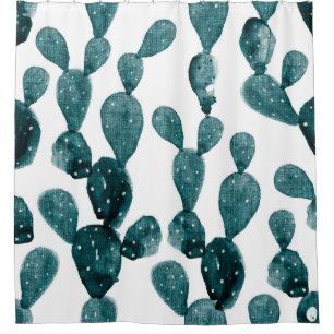 Teal Green Prickly Pear Cactus