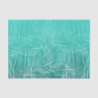 Teal Green Smudge Colour with Vien Leave Design