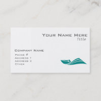 Teal Green Speed Boat