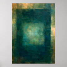 Teal Green Textured Abstract With Soft Atmospheric