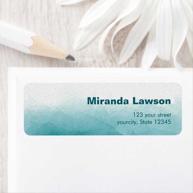Teal Green Watercolor background  (Insitu)