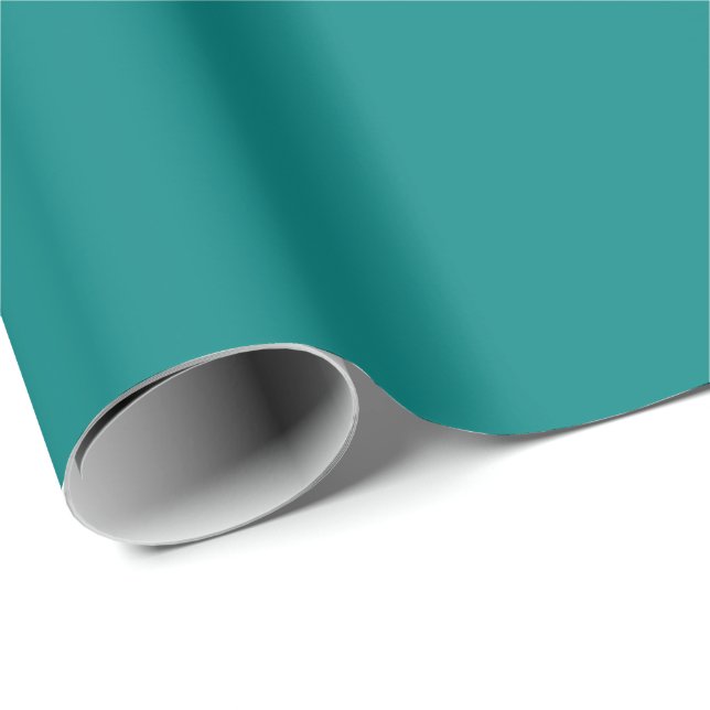 Teal Green Wrapping Paper (Roll Corner)