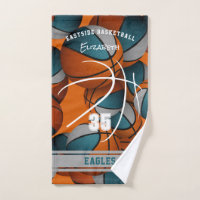 teal grey basketball team colours athlete name
