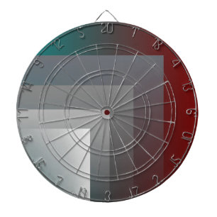 teal grey burgundy dartboard