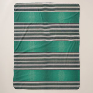 Teal & Grey Exotic Faux Snake & Alligator Skin Sherpa Blanket