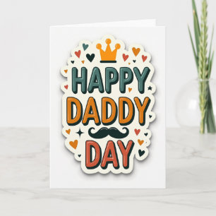 Teal Happy Daddy Day Card