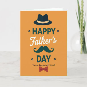 Teal Hat Fathers Day Card