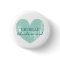 Teal heart bridesmaids buttons | Personalized name
