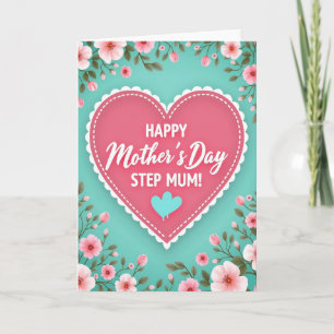 Teal Heart Mothers Love Card